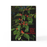 101009-300X-AGC   "BERRY MERRY CHRISTMAS" CARD