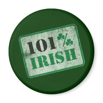 101% Irish - St. Patrick's Day Refrigerator Magnet by spacedust