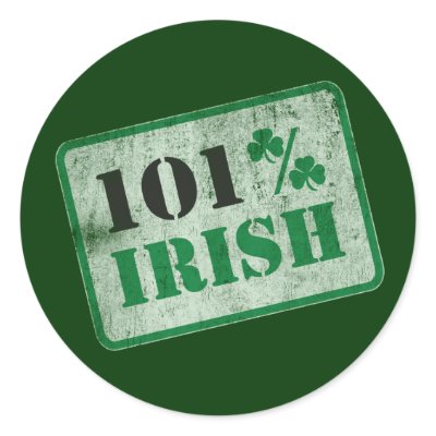 101% Irish - St. Patrick's Day Stickers by spacedust