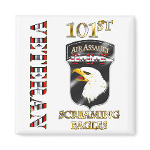 101st Air Assault Division OEF Veteran Refrigerator Magnet