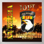 101st Air Assault Division Vietnam Veteran Print