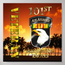 101st Air Assault Division Vietnam Veteran Print