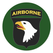 101st Airborne Division SSI Round Sticker
