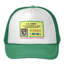 101ST AIRBORNE DIVISION VIETNAM WAR VET MESH HAT