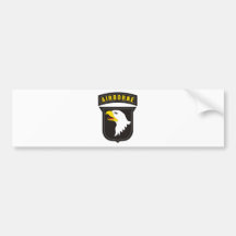 101st Airborne Screaming Eagle Emblem Bumper Sticker