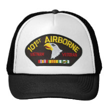 101st Airborne Vietnam Veteran Trucker Hats