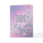 101st Birthday card with diamond stars