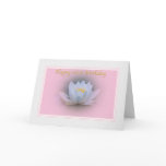 101st Birthday Card with Water Lily