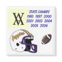 1023200615323_AggieFBhelmet, scan, th_ra-rvbb, ... Fridge Magnet