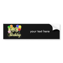 103rd Birthday with Balloons Bumper Stickers