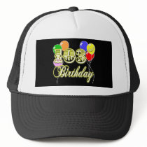 103rd Birthday with Balloons Trucker Hats