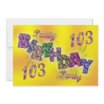 103rd party invitation
