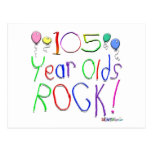105 Year Olds Rock ! Postcards