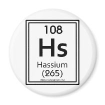 108 Hassium Magnet