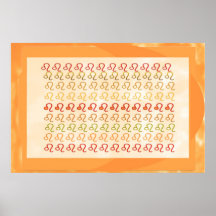 108  Times LEO Symbol - Fire, Fruit & Seed Print