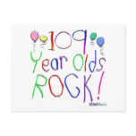 109 Year Olds Rock ! Postcard