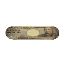 10,000 Japanese Yen Banknote Skateboard Mini