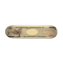 10,000 Japanese Yen Banknote Skateboard Mini