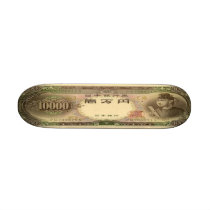 10,000 Japanese Yen Banknote Skateboard Mini