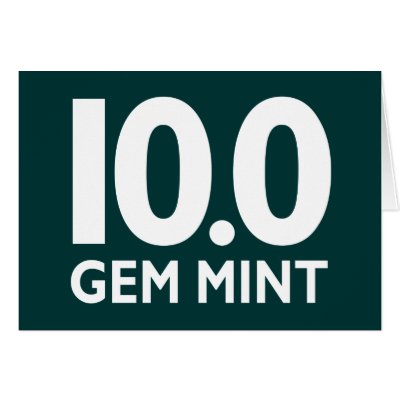10.0 GEM MINT GREETING CARDS by CalisotaTees
