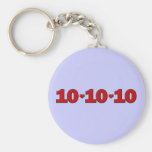 10-10-10 Hearts Key Chain