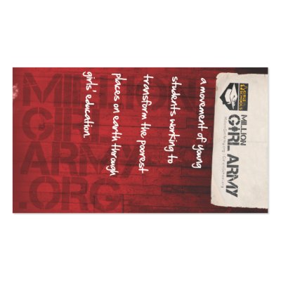 10 5 POD Bcard1 Business Card by MillionGirlArmy