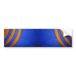 10 Blue & Orange Bumper Sticker