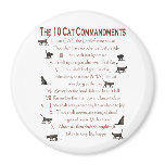 10 CAT Commandments magnets