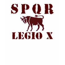 10 Julius Caesar's Famed 10th Legion - Roman Bull Tshirt