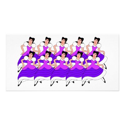 10 Ladies Dancing Photo Card Template by BrandyHouse