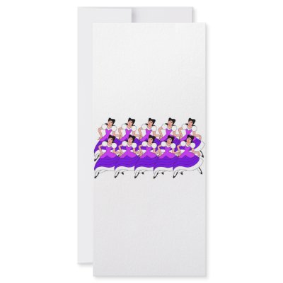 10 Ladies Dancing Full Color Rack Card by BrandyHouse