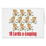 10 Lords a-Leaping Card