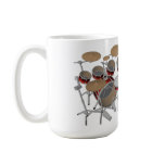 10 Piece Drum Kit: Red Gradient: Coffee Mug