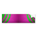 10 Pink & Green Bumper Sticker