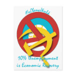 10%  Unemployment is Economic Recovery