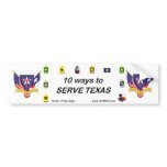 10 ways bumper TXSG flags, TXSG flags bumper stickers