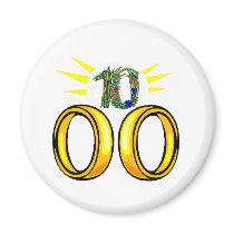 10 wedding anniversary t refrigerator magnet