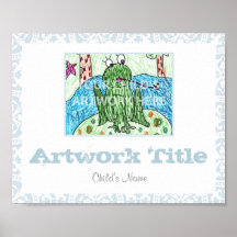 10"x8" Filigree in Blue Print  $9.90