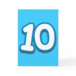 10 Year Birthday or Anniversary - Add Text Card