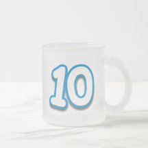 10 Year Birthday or Anniversary - Add Text Coffee Mugs