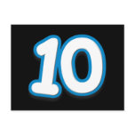 10 Year Birthday or Anniversary - Add Text Postcard