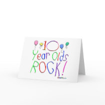 10 Year Olds Rock ! cards