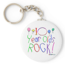 10 Year Olds Rock ! keychains