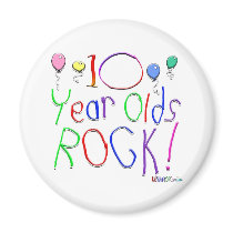 10 Year Olds Rock ! magnets