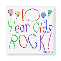 10 Year Olds Rock ! magnets