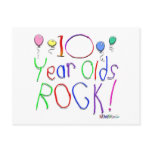 10 Year Olds Rock ! Postcard