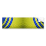 10 Yellow & Blue Bumper Sticker
