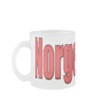 10oz Frosted Glass Mug Norge Block