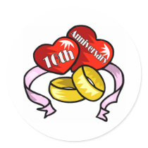 10th anniversary 1w sticker