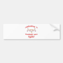10th. ANNIVERSARY Bumper Stickers